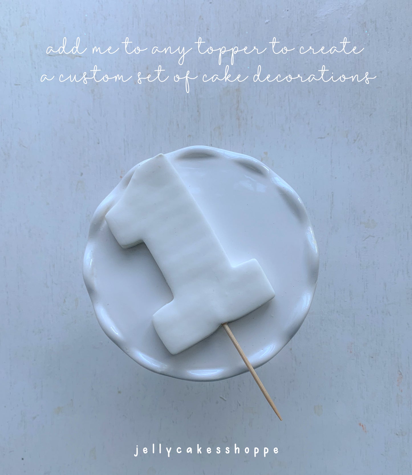 Custom Number Cake Topper