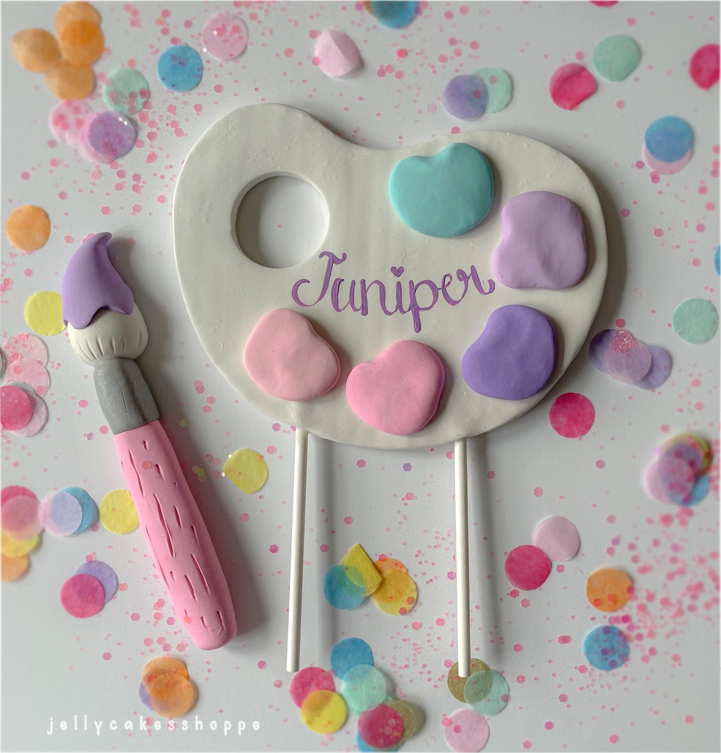 Artist Birthday Party Cake Topper