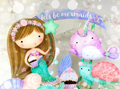 Under The Sea Mermaid Cake Decorations