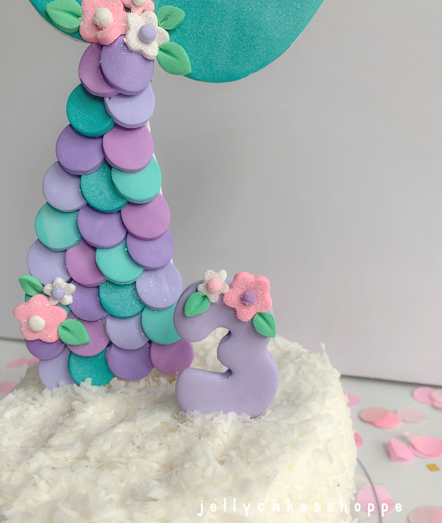 Mermaid Tail Cake Decoration, Mermaid Cake Topper
