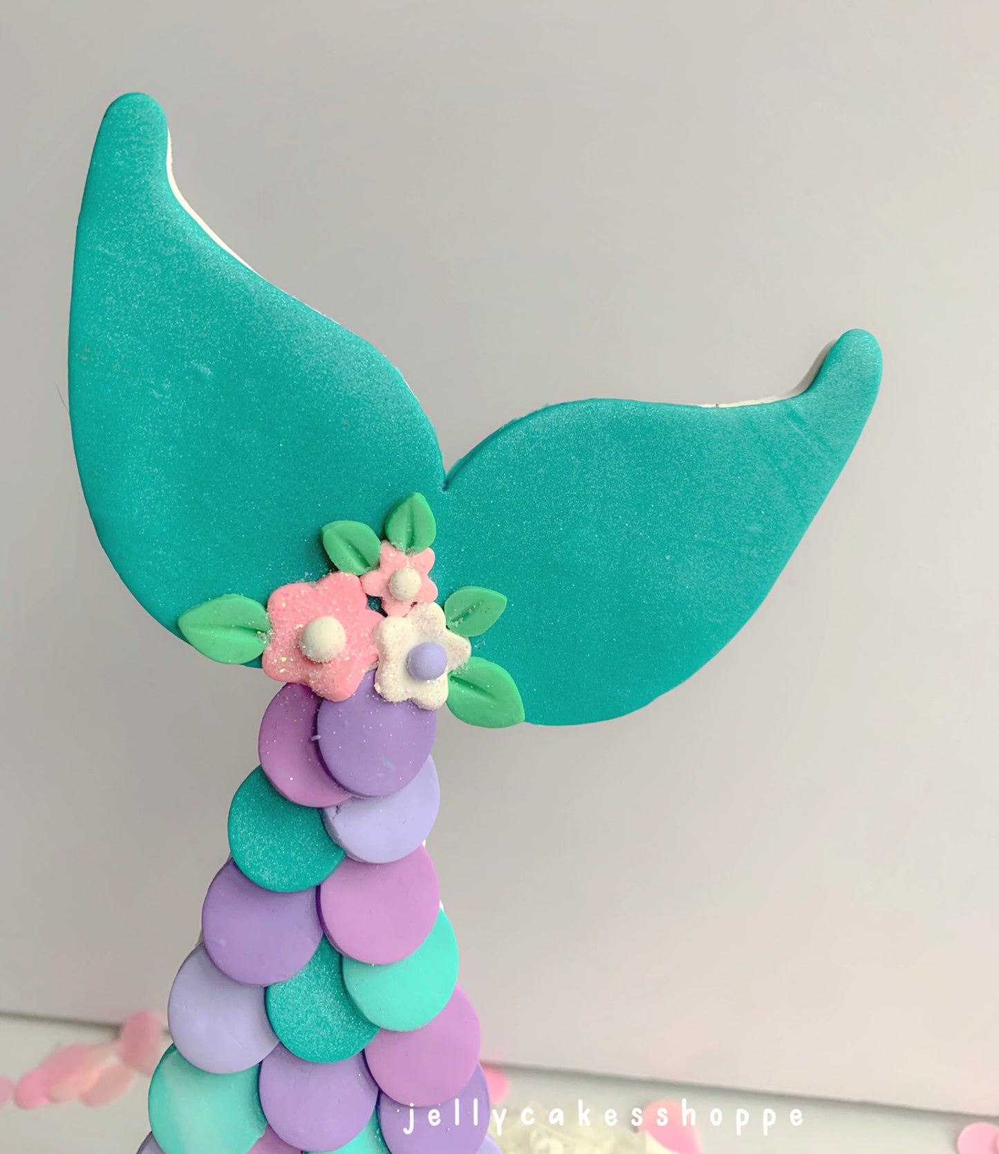 Mermaid Tail Cake Decoration, Mermaid Cake Topper