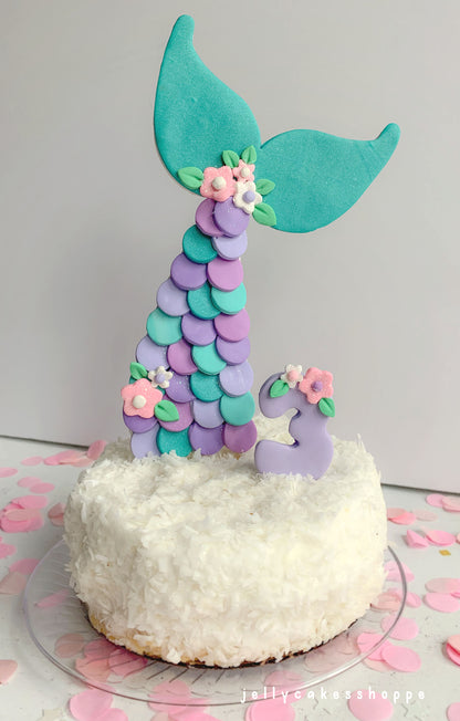 Mermaid Tail Cake Decoration, Mermaid Cake Topper