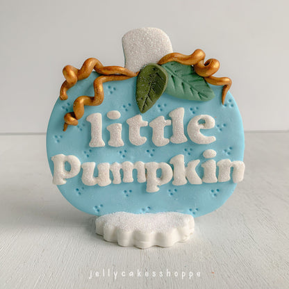 Little Pumpkin Cake Topper, Fall Baby Shower Cake Topper