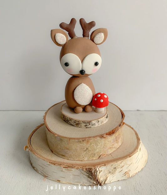 Woodland Deer Cake Topper for Boy