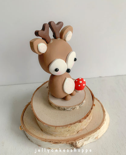 Woodland Deer Cake Topper for Boy