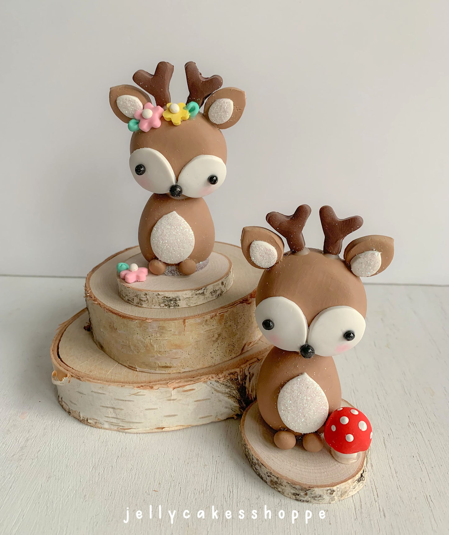 Woodland Deer Cake Topper for Girl