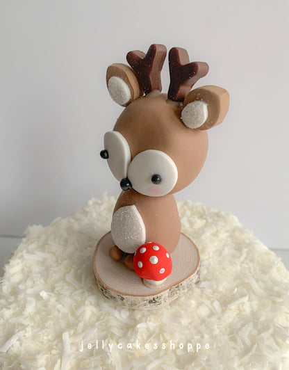 Woodland Deer Cake Topper for Boy