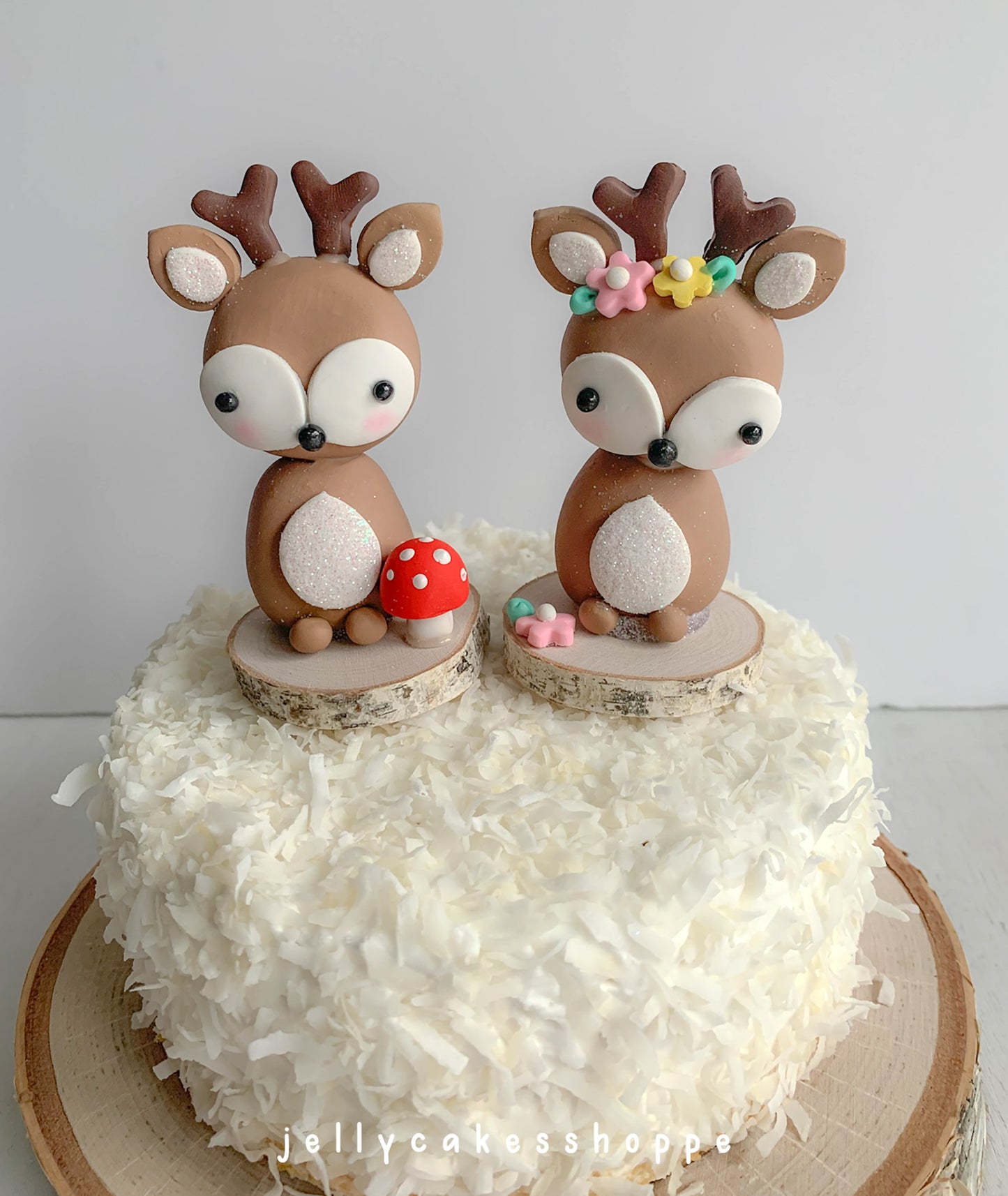 Woodland Deer Cake Topper for Girl