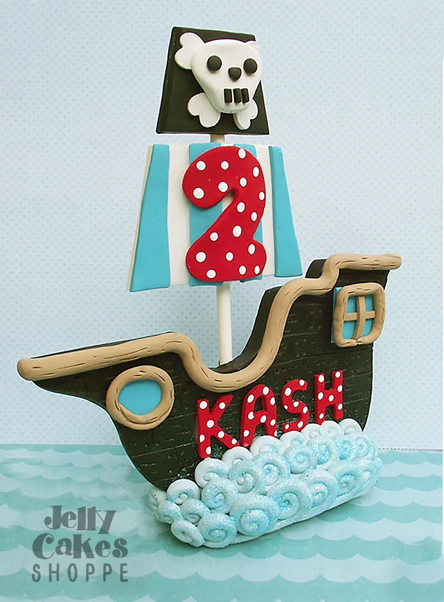 Pirate Ship Cake Topper