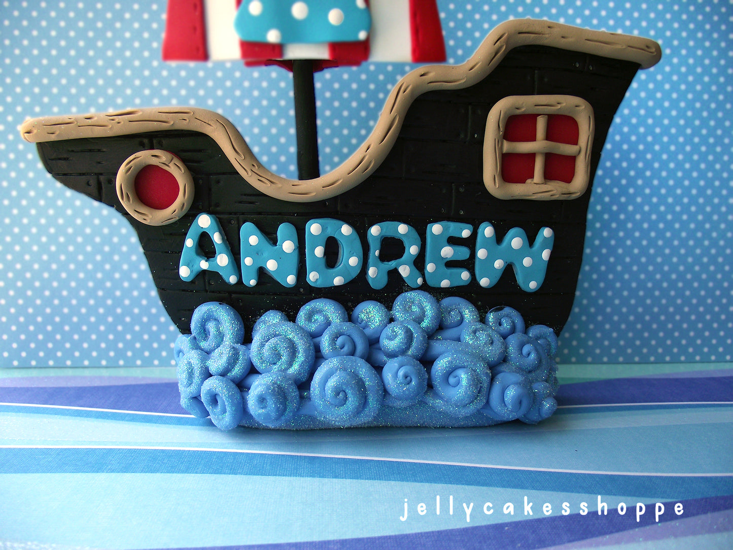 Pirate Ship Cake Topper