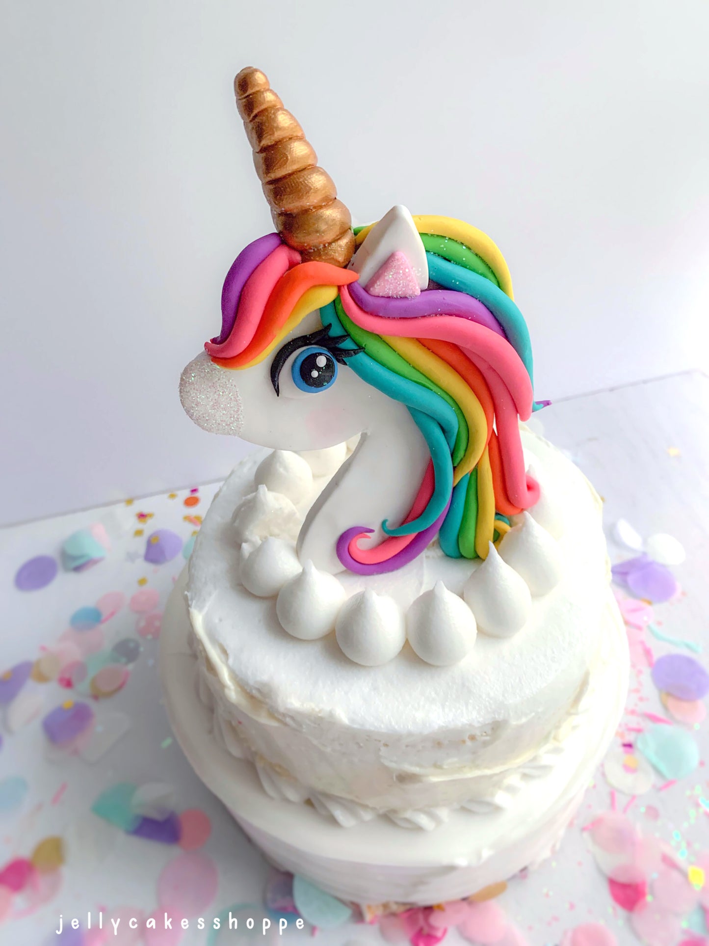 Rainbow Unicorn Cake Topper