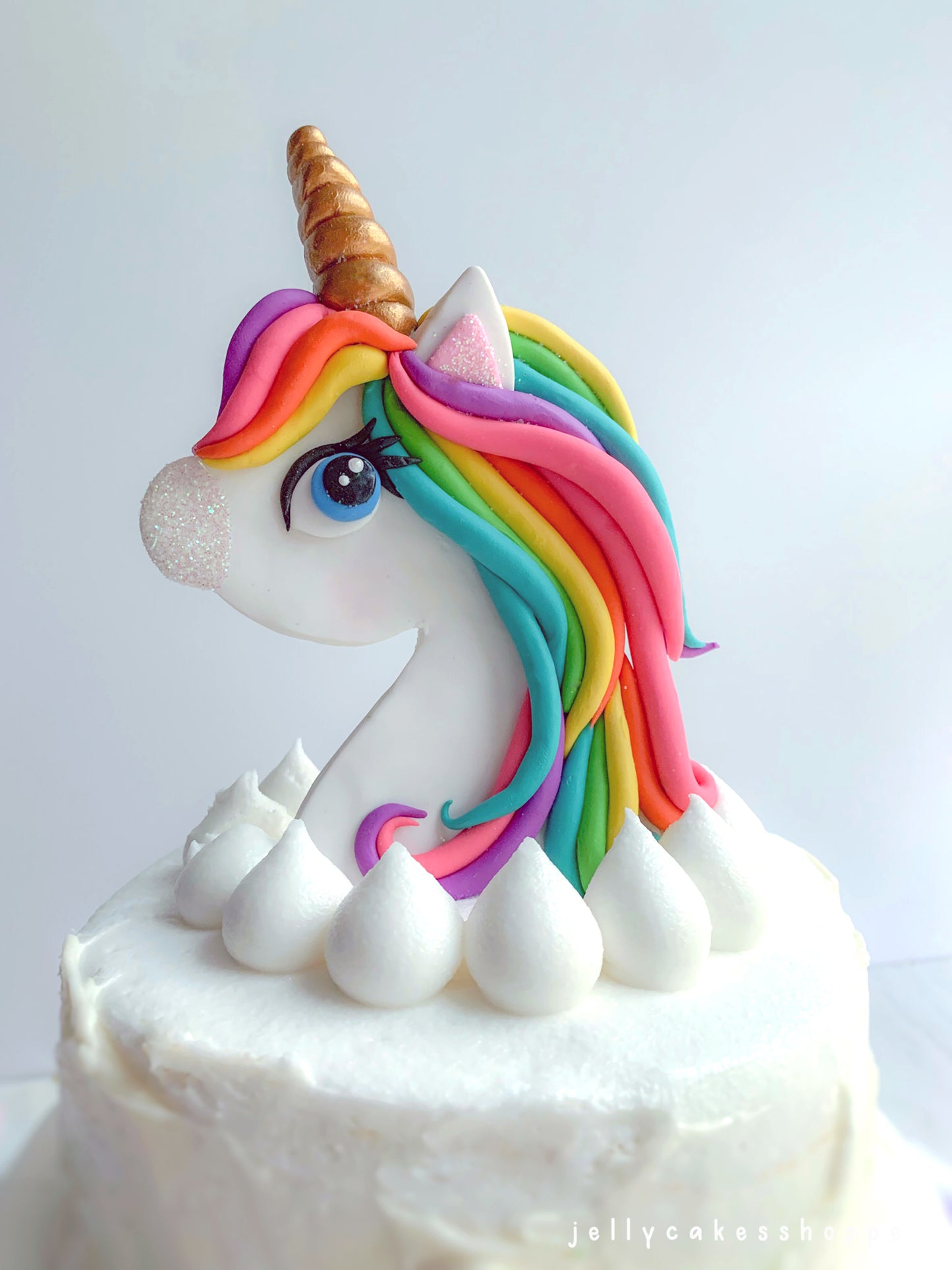 Rainbow Unicorn Cake Topper