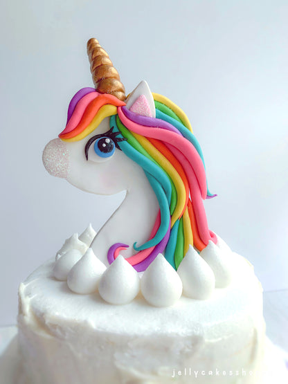 Rainbow Unicorn Cake Topper