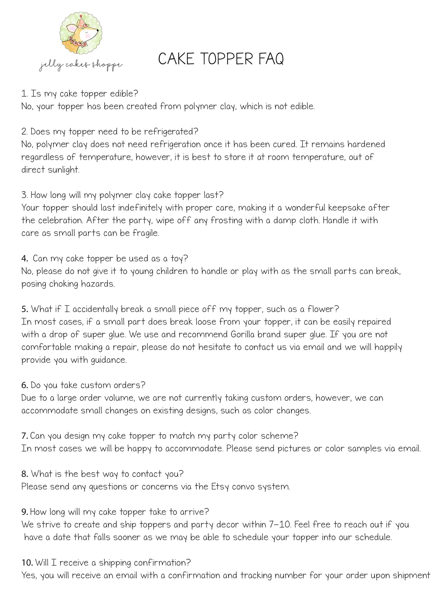 Mermaid Kitty Cake Topper