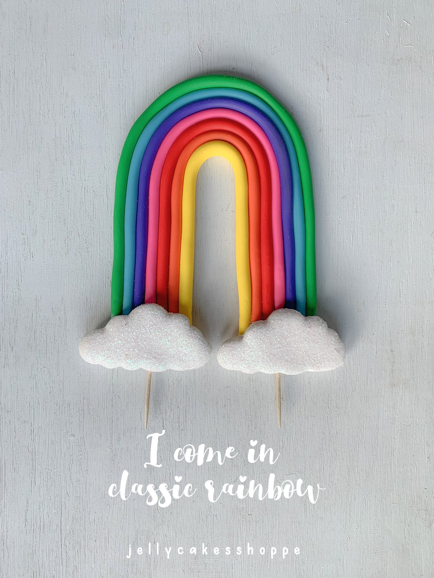 Rainbow Birthday Cake Topper