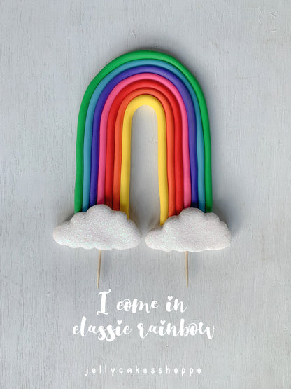 Rainbow Birthday Cake Topper