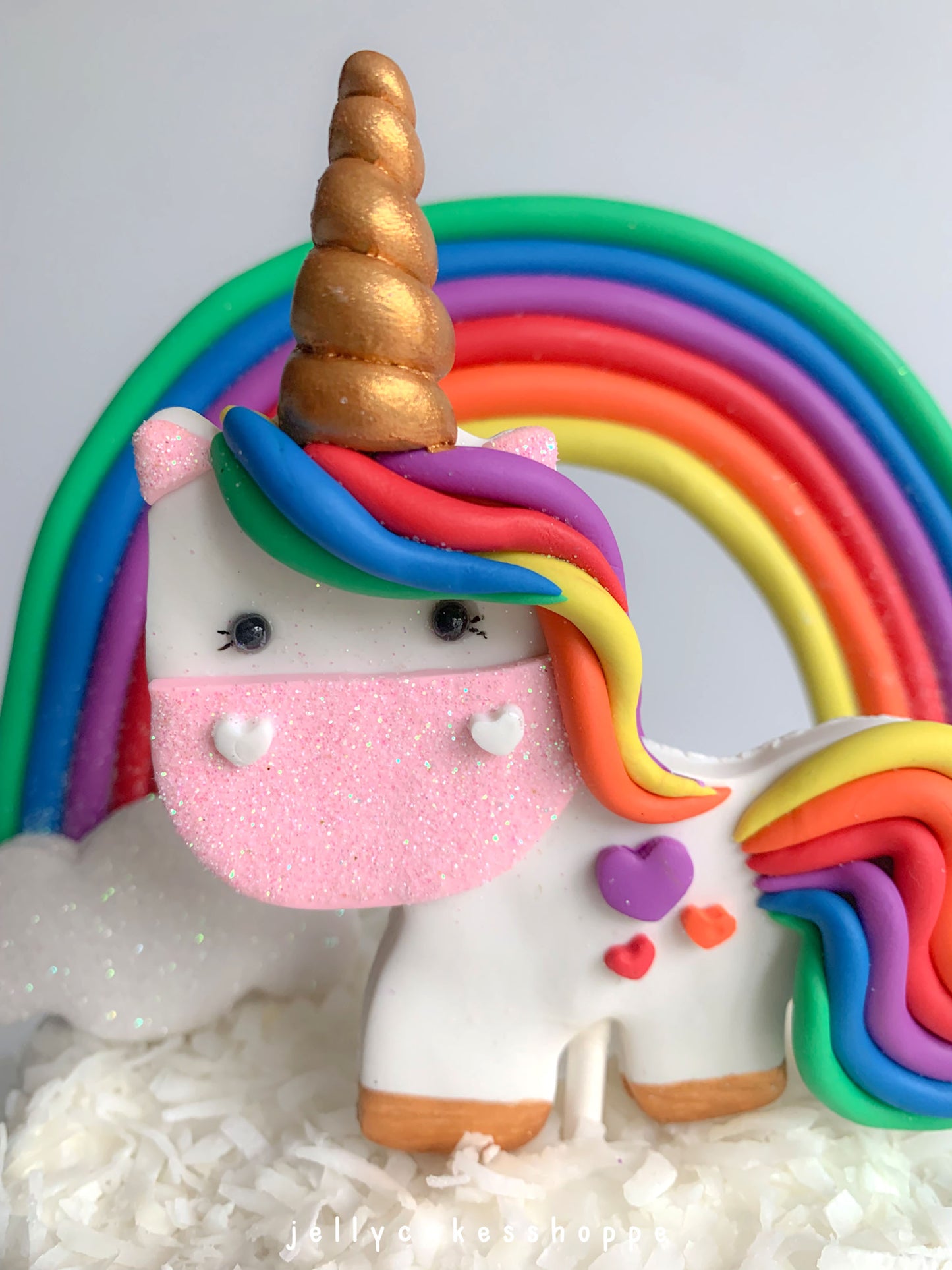 Rainbow Unicorn Birthday Cake Decorations