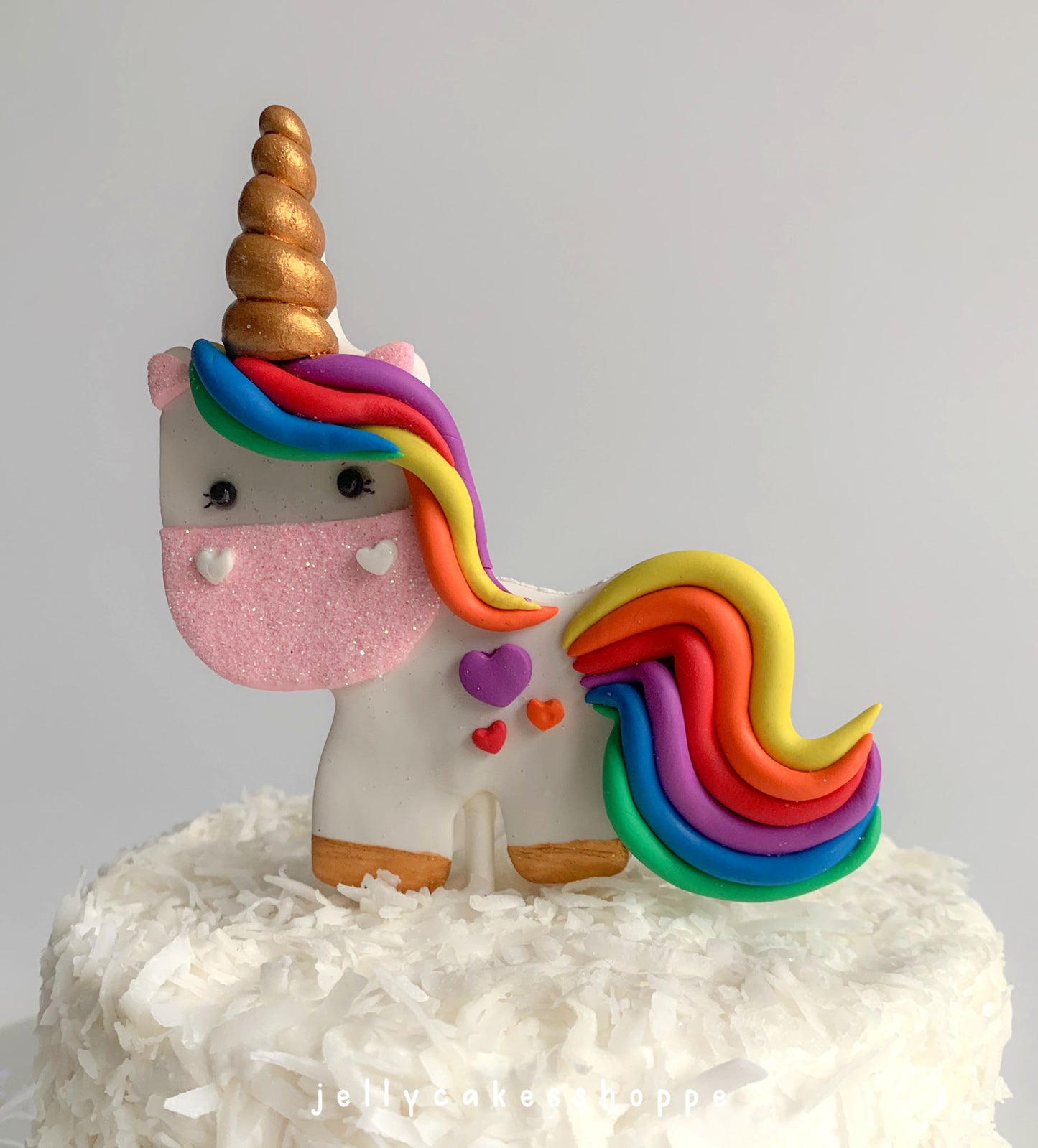 Rainbow Unicorn Birthday Cake Decorations
