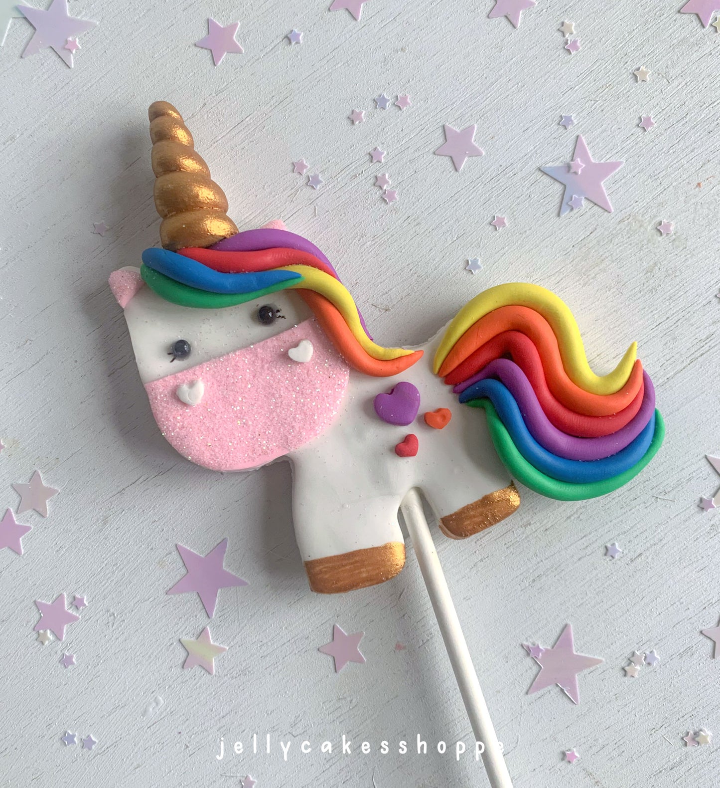 Rainbow Unicorn Birthday Cake Decorations