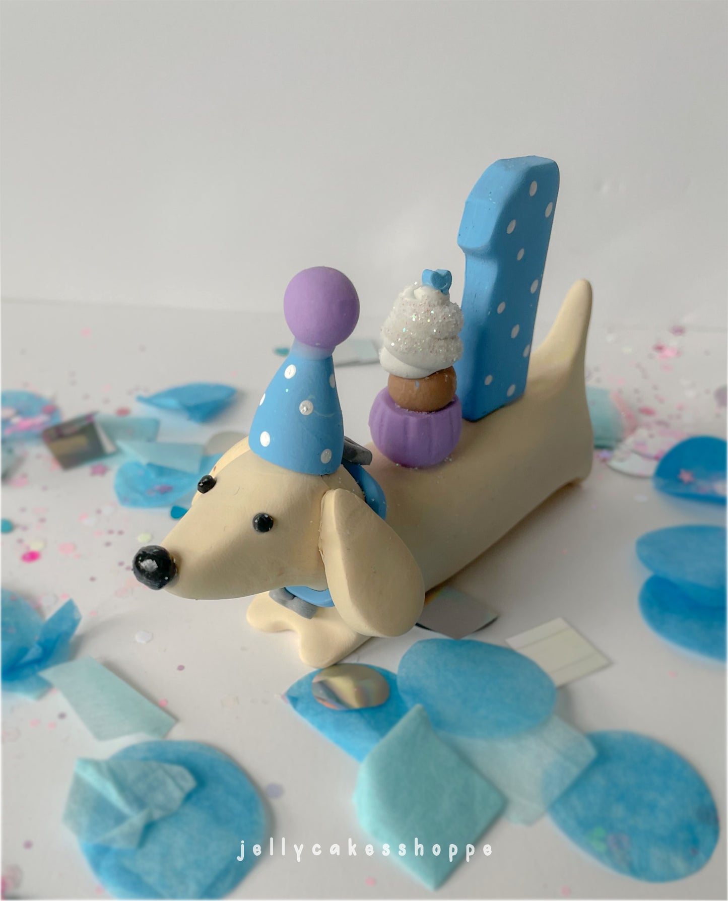 Dachshund Cake Topper, A Weenie Bit Older Birthday Party