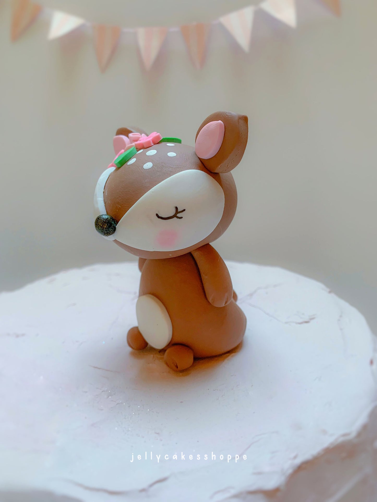 Woodland Deer Cake Topper for Baby Showers and Birthdays