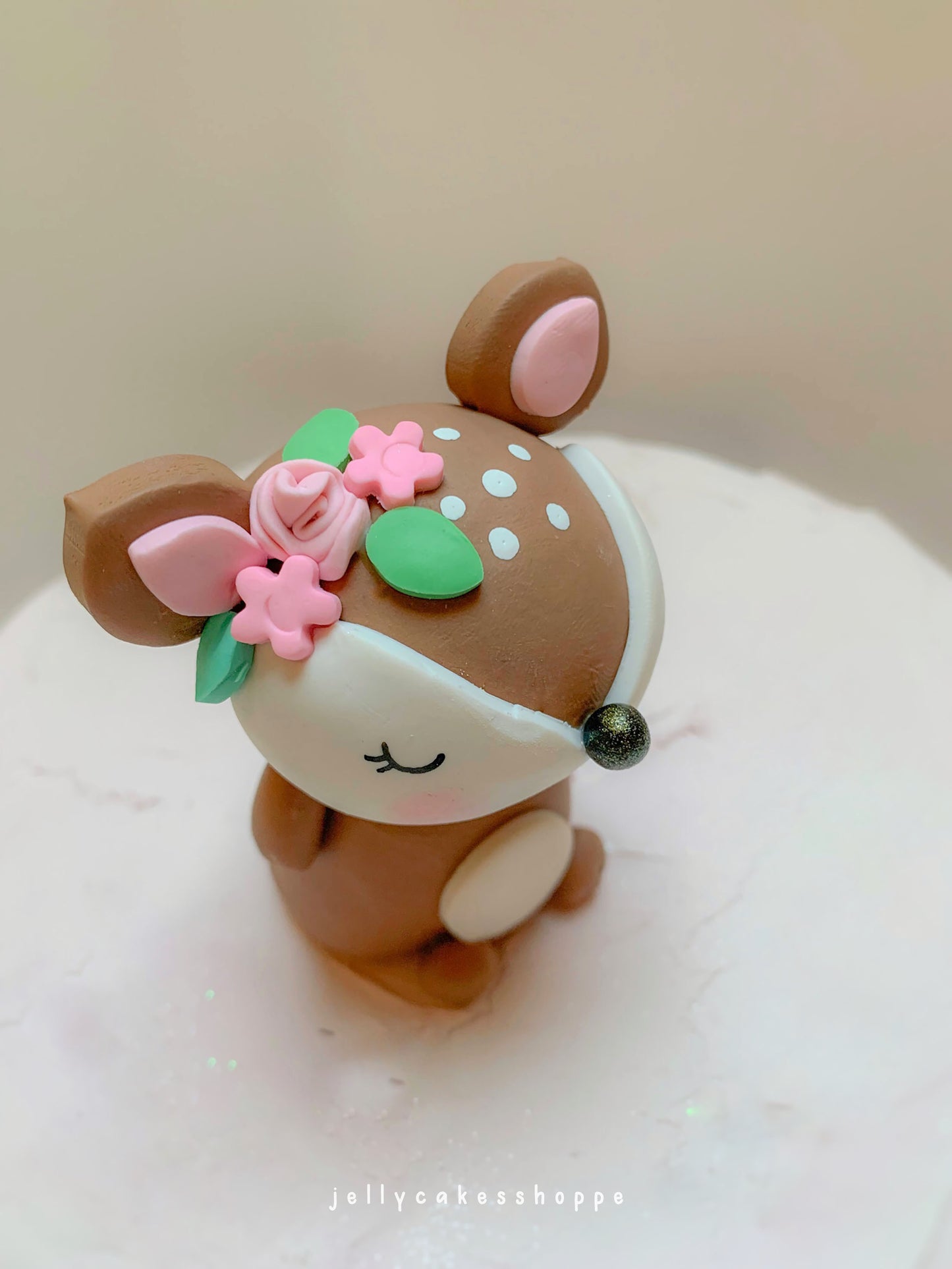 Woodland Deer Cake Topper for Baby Showers and Birthdays