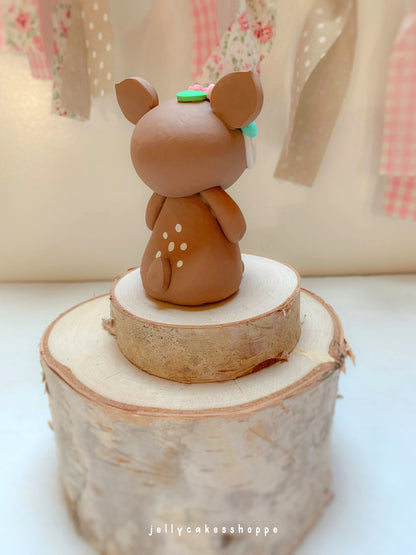 Woodland Deer Cake Topper for Baby Showers and Birthdays