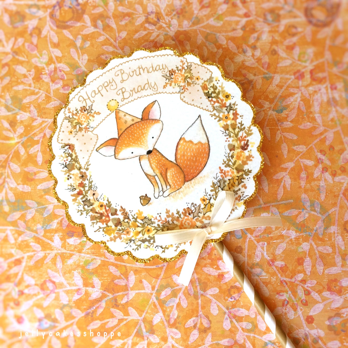 Fall Woodland Cake Decorations