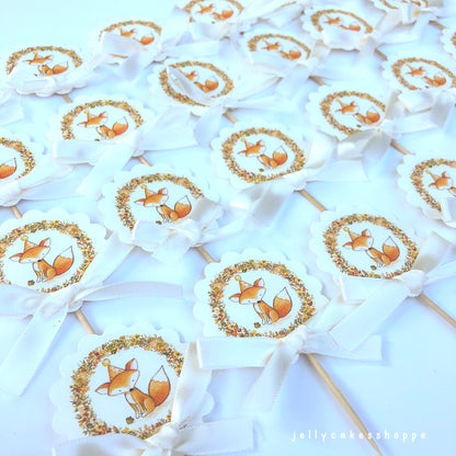 Fall Woodland Cake Decorations