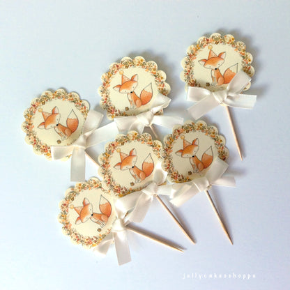 Fall Woodland Cake Decorations