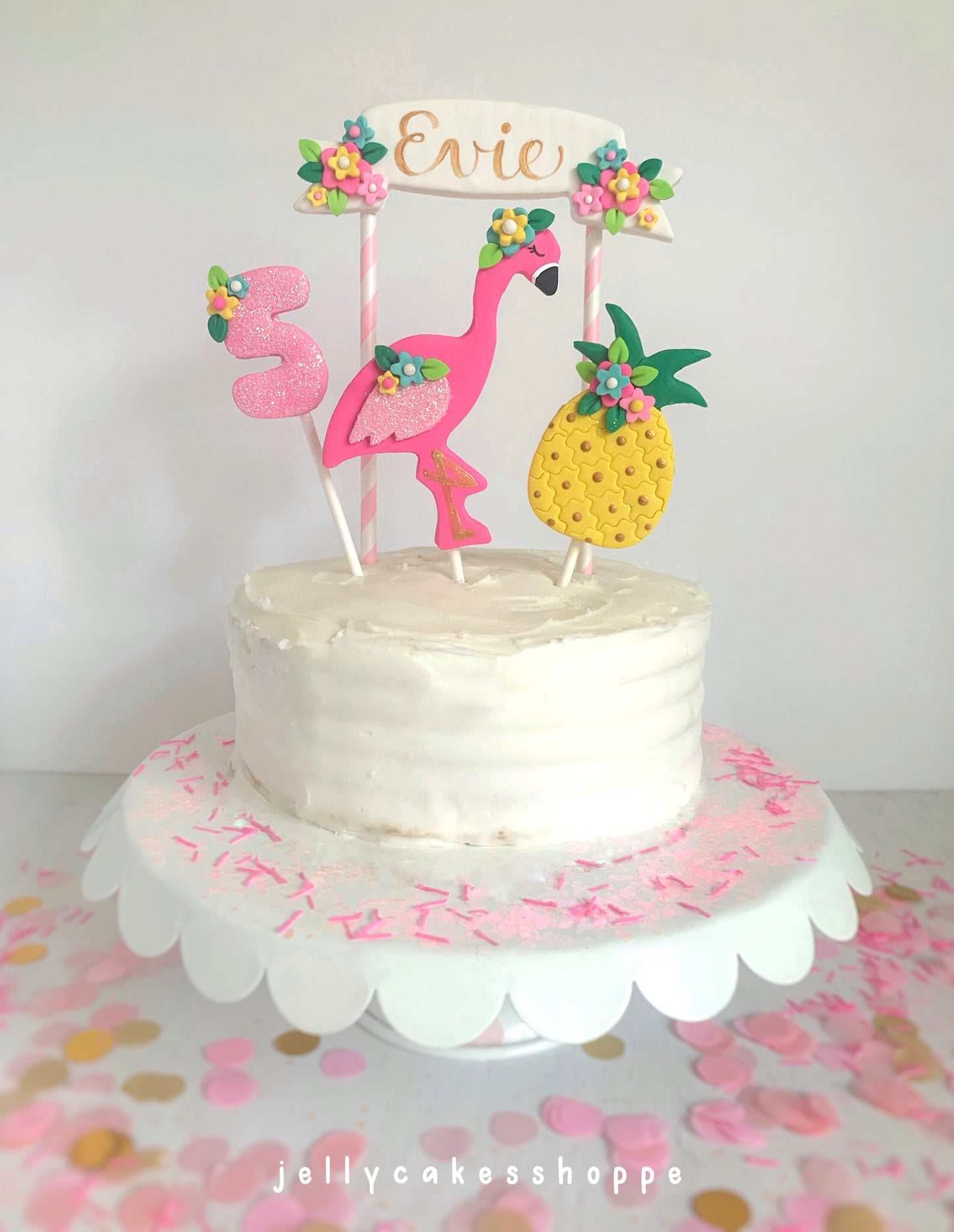 Flamingo Cake Decorations, Pink Flamingo Cake Topper