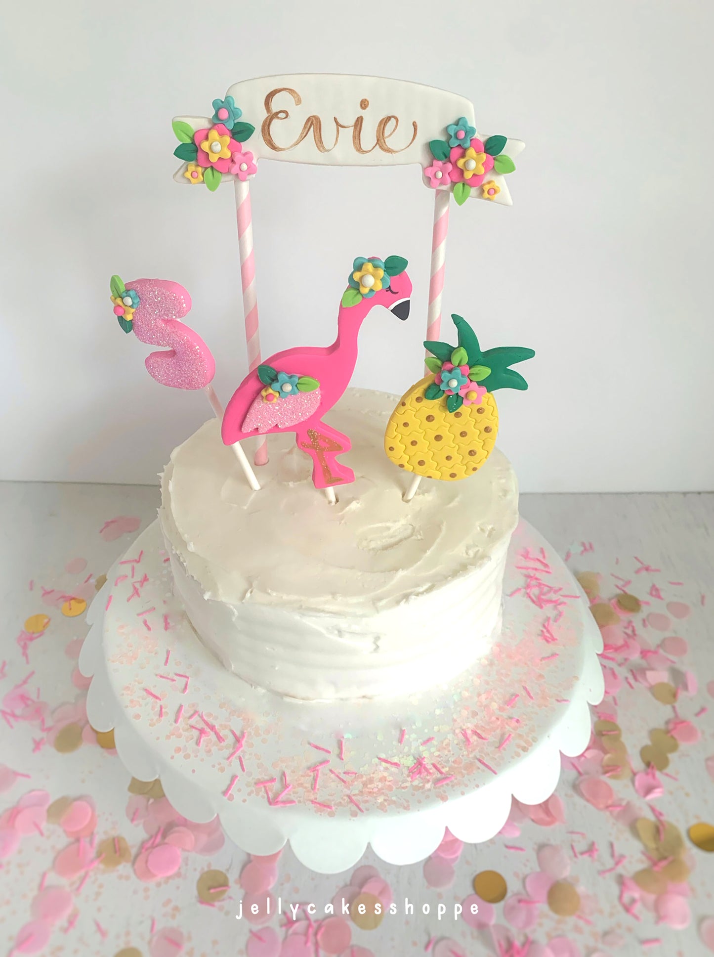 Flamingo Cake Decorations, Pink Flamingo Cake Topper