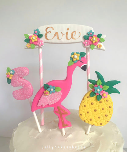 Flamingo Cake Decorations, Pink Flamingo Cake Topper