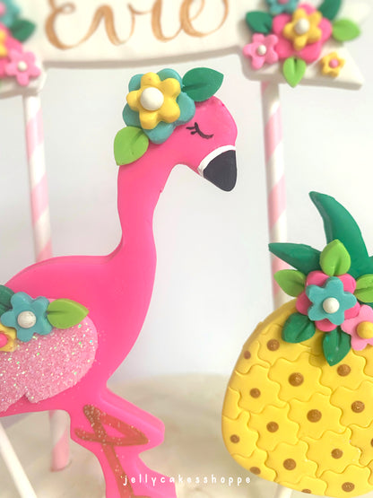 Flamingo Cake Decorations, Pink Flamingo Cake Topper