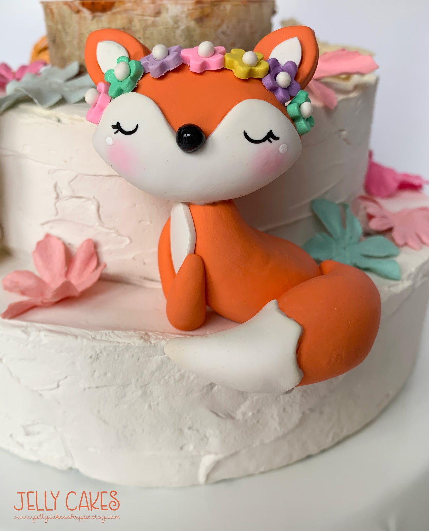 Fox Cake Topper for Birthday Party and Baby Shower