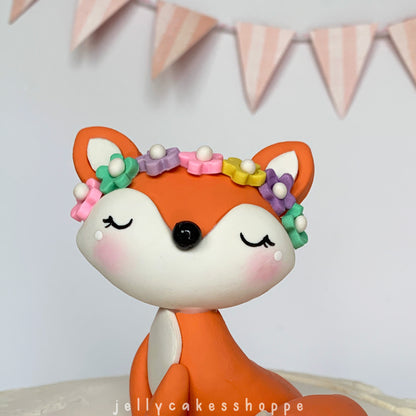 Fox Cake Topper for Birthday Party and Baby Shower