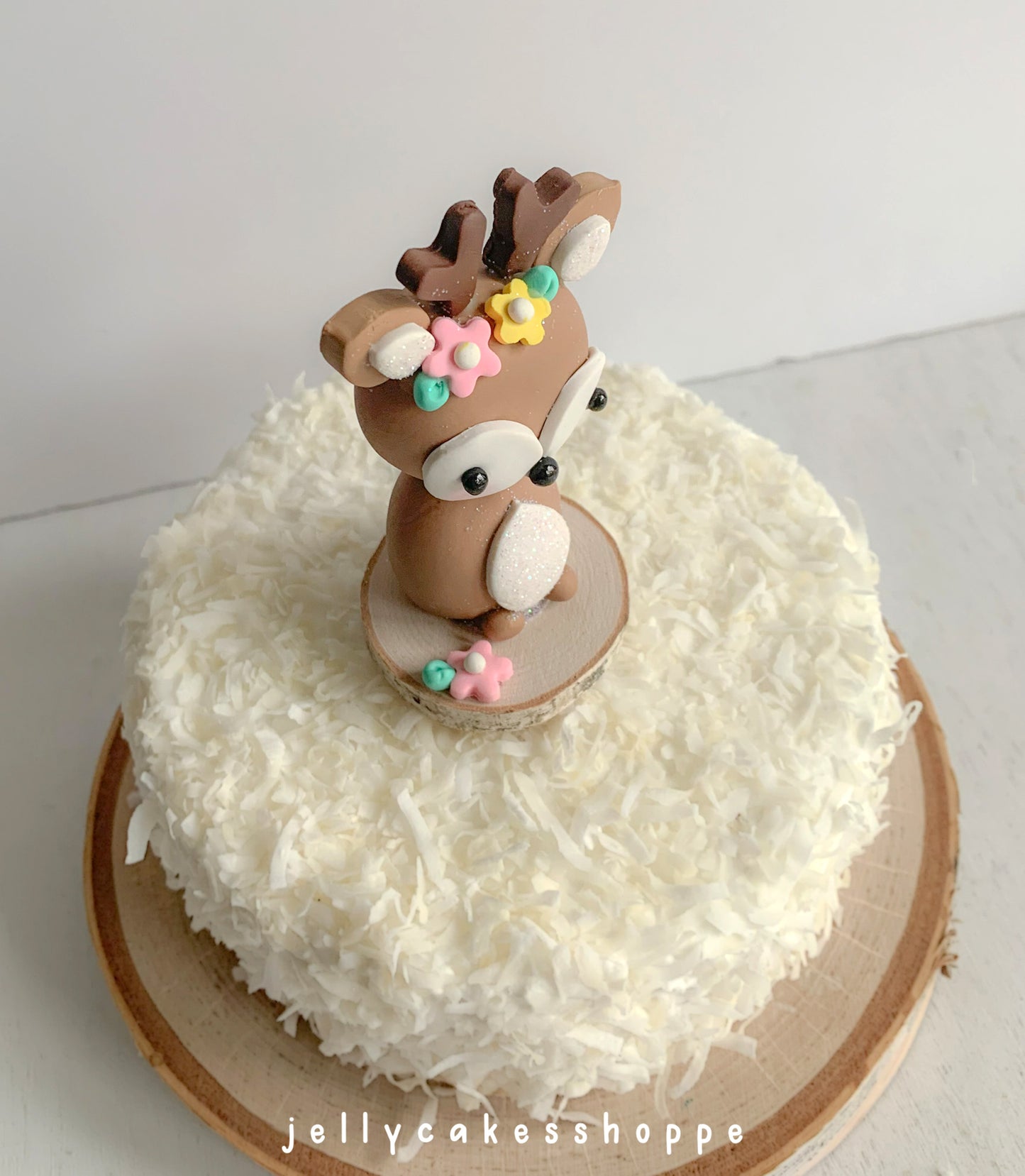 Woodland Deer Cake Topper for Girl