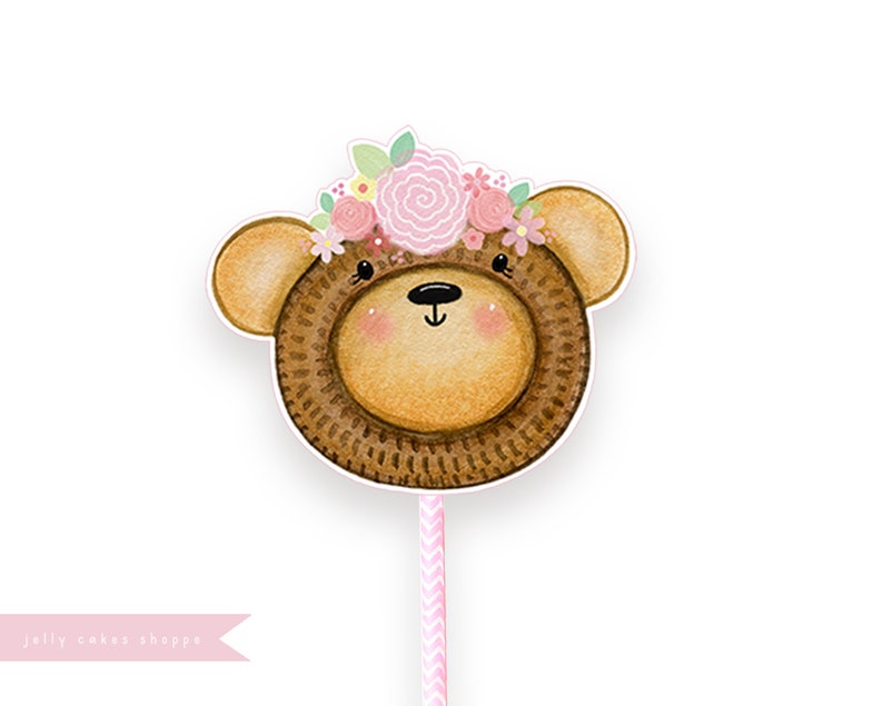 Woodland Animals Birthday Cake Topper for Girl, Woodland Baby Shower Cake Topper