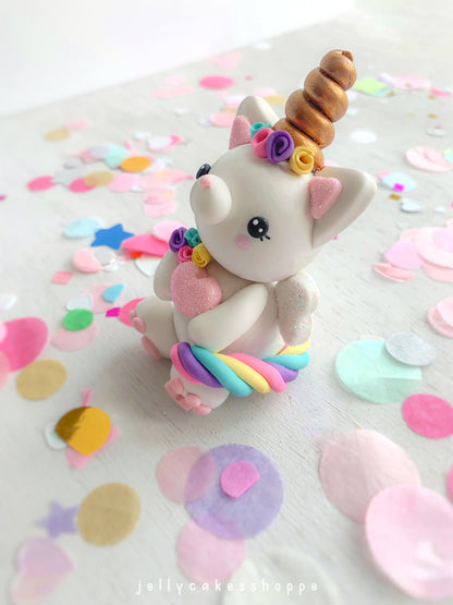 Rainbow Kittycorn Cake Decorations