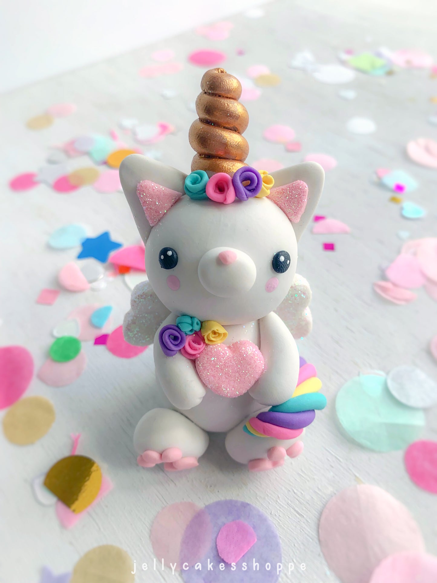 Rainbow Kittycorn Cake Decorations