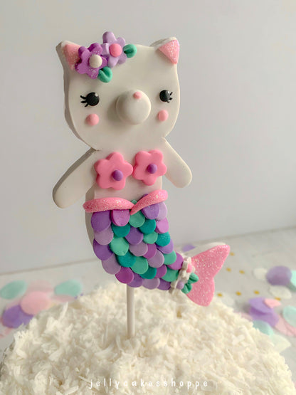 Mermaid Kitty Cake Topper