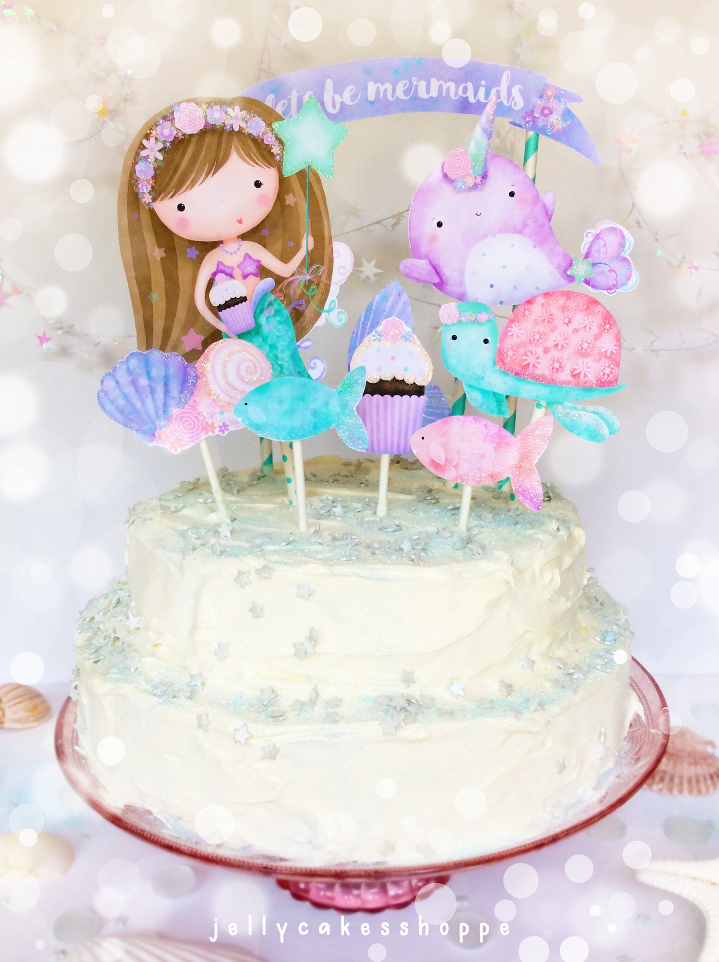 Under The Sea Mermaid Cake Decorations