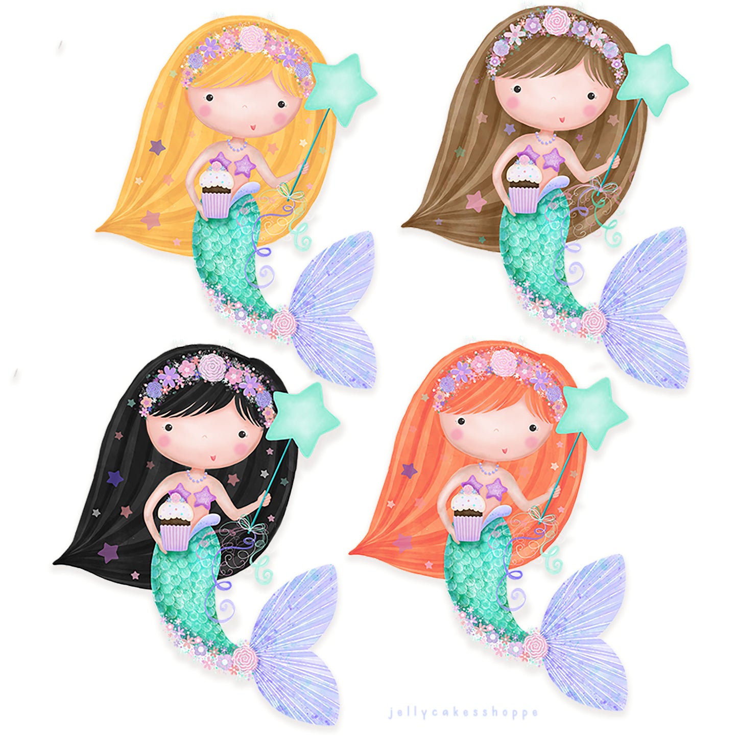 Under The Sea Mermaid Cake Decorations