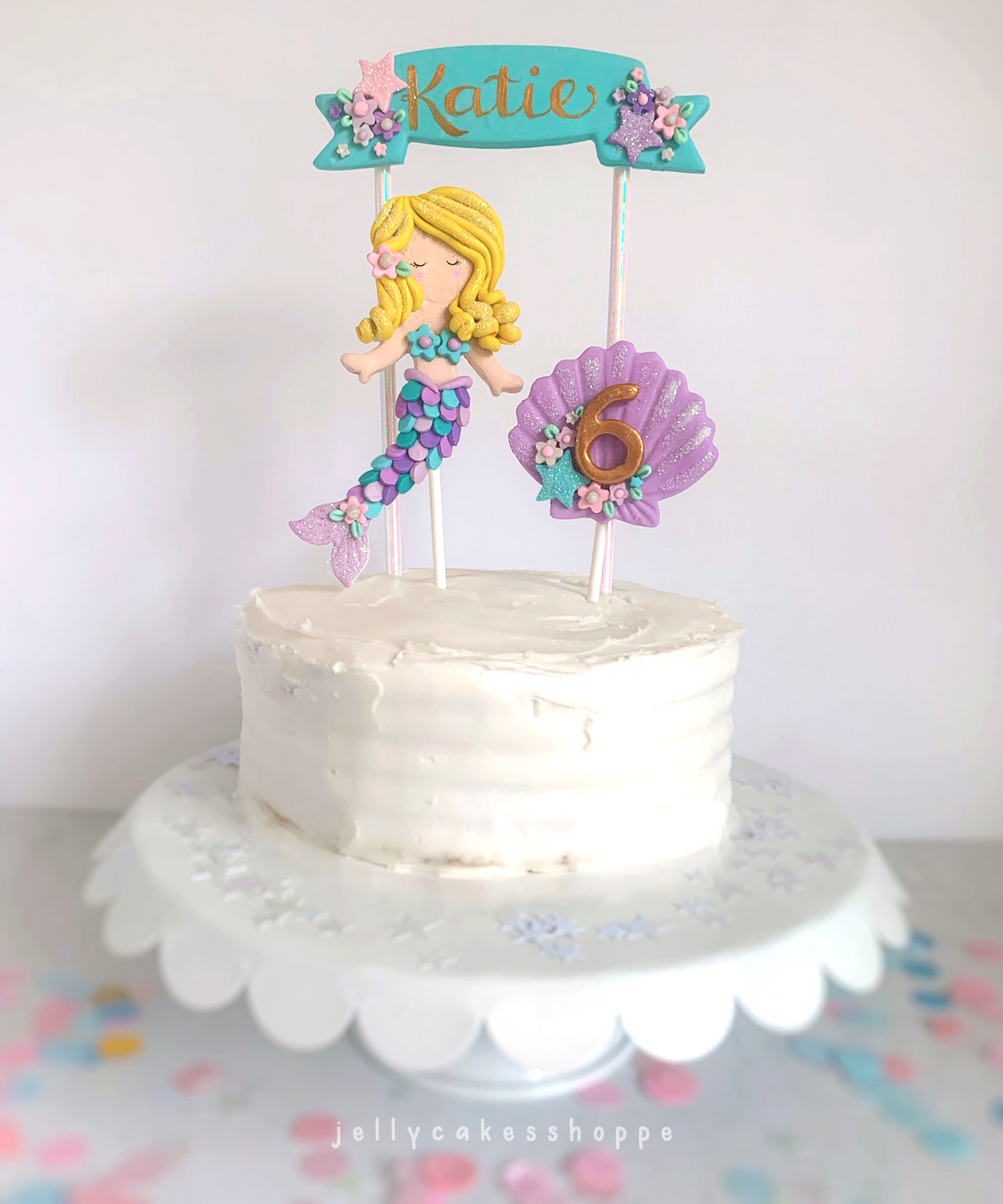 Mermaid Cake Topper, Mermaid Cake Decorations