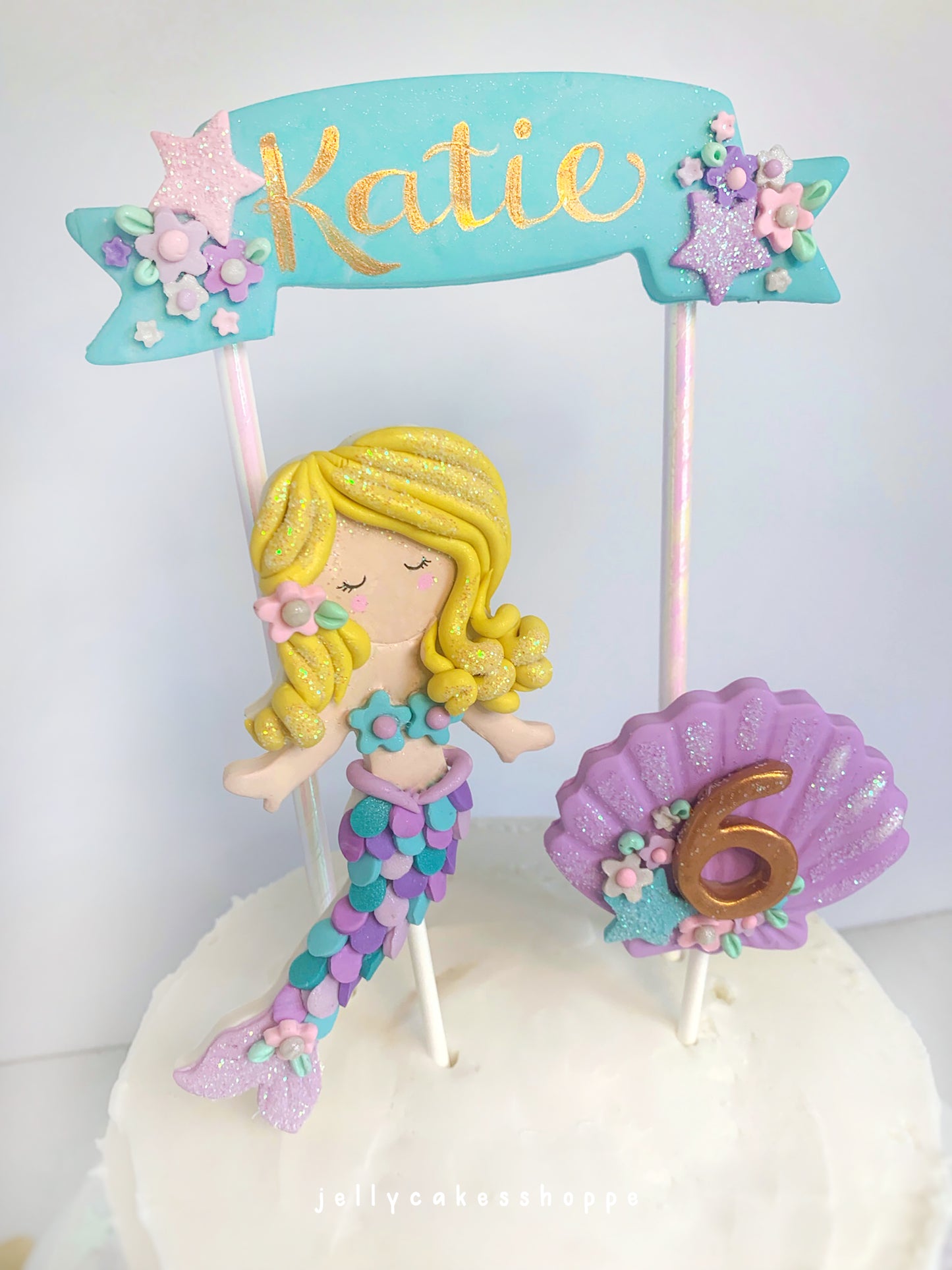 Mermaid Cake Topper, Mermaid Cake Decorations