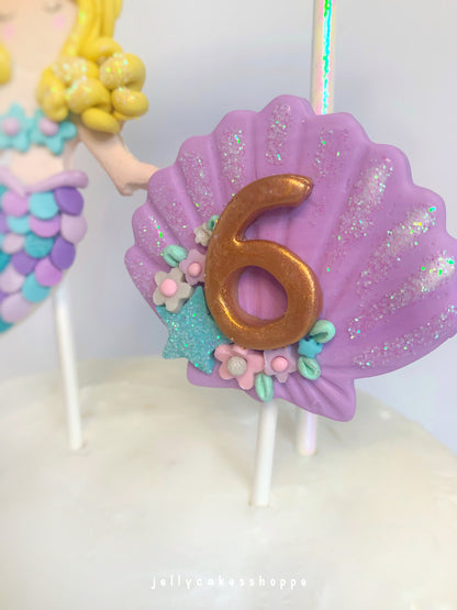 Mermaid Cake Topper, Mermaid Cake Decorations