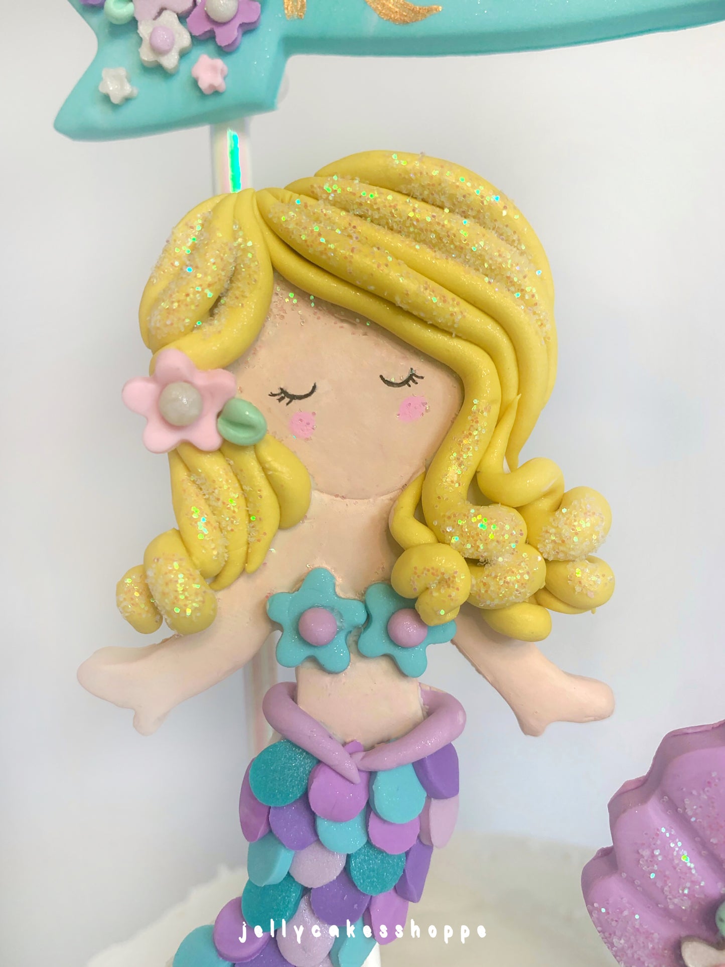 Mermaid Cake Topper, Mermaid Cake Decorations