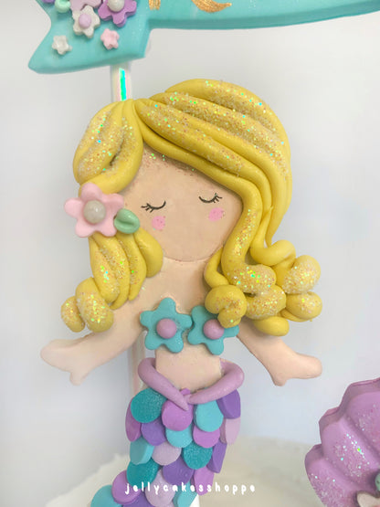 Mermaid Cake Topper, Mermaid Cake Decorations