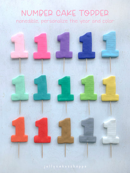 Custom Number Cake Topper