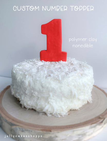 Custom Number Cake Topper